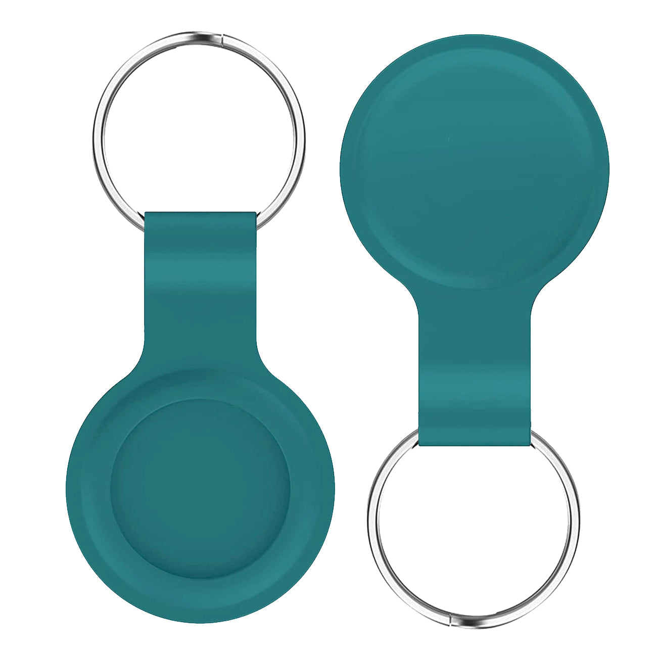 Reiko Silicone Protective Case for Apple AirTag In Blue